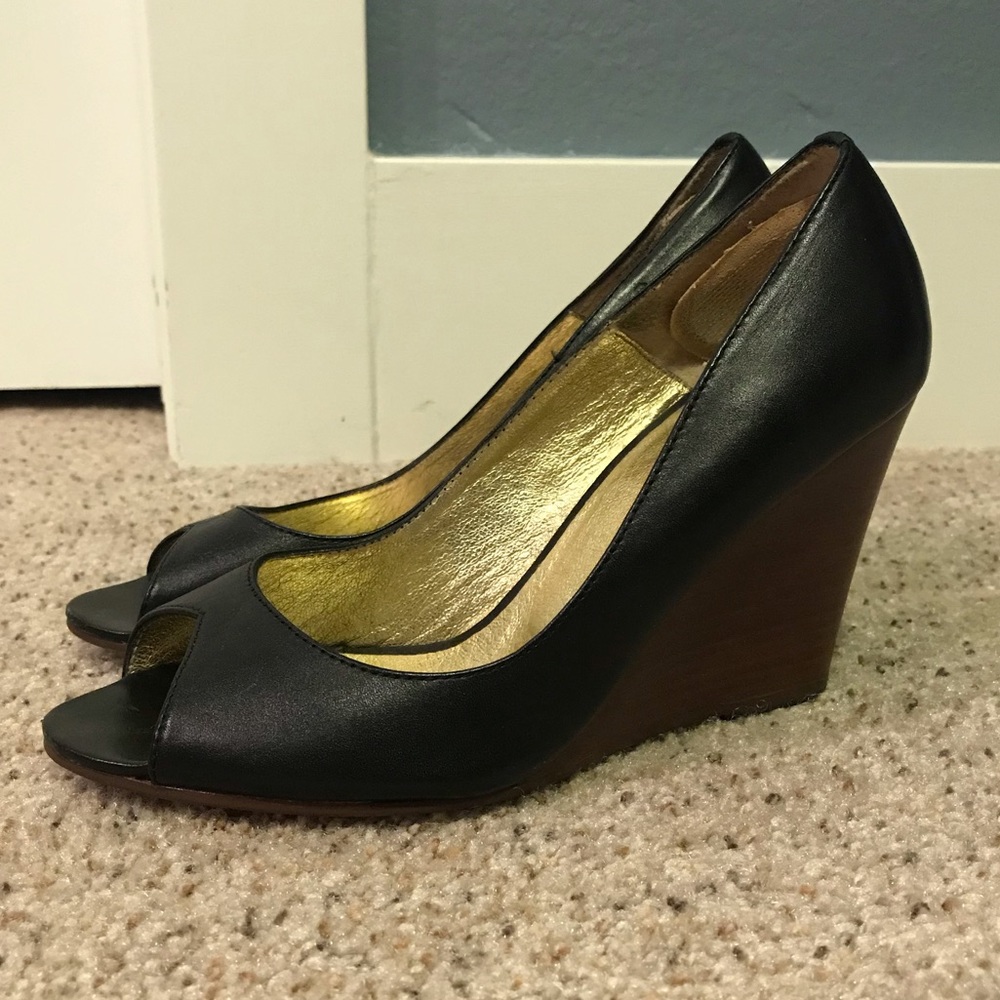 Nine West black wedges, size 6.5